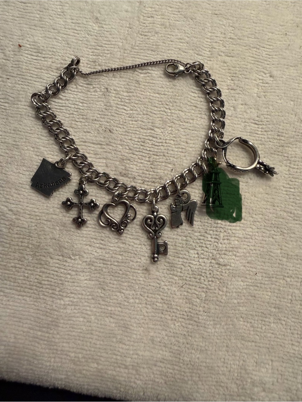 James Avery Sterling Silver Charm Bracelet with Charms
